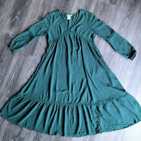 Earthbound Dresses | Earthbound Trading Teal Peasant Dress | Color: Blue | Size: M | Acephalitic's Closet